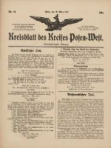Kreisblatt des Kreises Posen-West 1911.03.16 Jg.23 Nr11