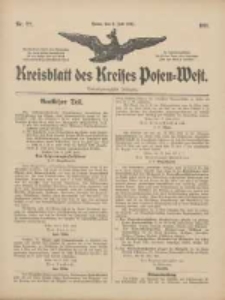Kreisblatt des Kreises Posen-West 1911.07.06 Jg.23 Nr27