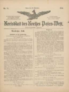 Kreisblatt des Kreises Posen-West 1914.11.26 Jg.26 Nr71