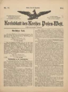 Kreisblatt des Kreises Posen-West 1914.12.10 Jg.26 Nr73