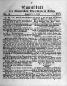 Amtsblatt der K&ouml;niglichen Regierung zu Posen. 1877.01.24 Nro.4