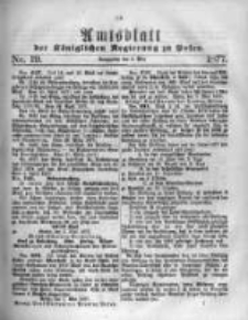 Amtsblatt der K&ouml;niglichen Regierung zu Posen. 1877.05.09 Nro.19