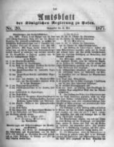 Amtsblatt der K&ouml;niglichen Regierung zu Posen. 1877.05.16 Nro.20