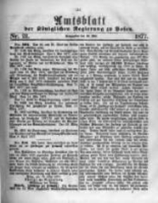 Amtsblatt der K&ouml;niglichen Regierung zu Posen. 1877.05.23 Nro.21