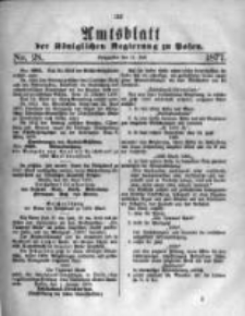 Amtsblatt der Königlichen Regierung zu Posen. 1877.07.11 Nro.28