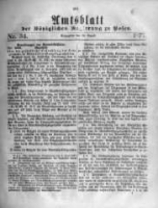 Amtsblatt der K&ouml;niglichen Regierung zu Posen. 1877.08.22 Nro.34