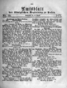 Amtsblatt der K&ouml;niglichen Regierung zu Posen. 1877.08.29 Nro.35