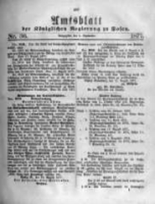 Amtsblatt der K&ouml;niglichen Regierung zu Posen. 1877.09.05 Nro.36