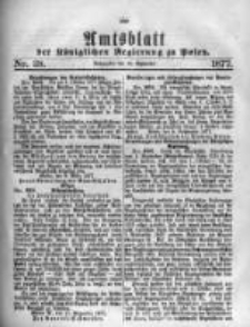 Amtsblatt der K&ouml;niglichen Regierung zu Posen. 1877.09.19 Nro.38