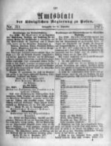 Amtsblatt der K&ouml;niglichen Regierung zu Posen. 1877.09.26 Nro.39