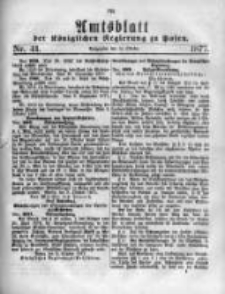 Amtsblatt der K&ouml;niglichen Regierung zu Posen. 1877.10.10 Nro.41