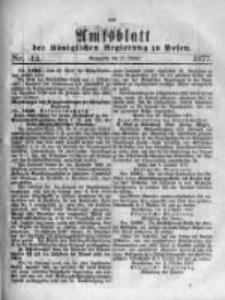 Amtsblatt der K&ouml;niglichen Regierung zu Posen. 1877.10.17 Nro.42
