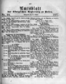 Amtsblatt der K&ouml;niglichen Regierung zu Posen. 1877.10.31 Nro.44