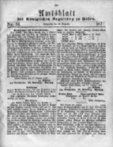 Amtsblatt der K&ouml;niglichen Regierung zu Posen. 1877.12.19 Nro.51
