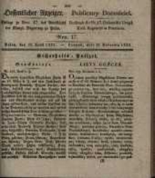 Oeffentlicher Anzeiger. 1833.04.23 Nr 17