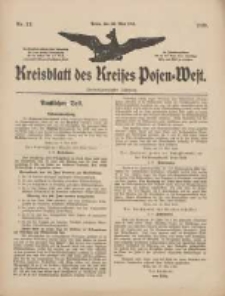 Kreisblatt des Kreises Posen-West 1910.05.26 Jg.22 Nr23