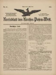 Kreisblatt des Kreises Posen-West 1910.06.02 Jg.22 Nr24
