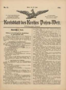 Kreisblatt des Kreises Posen-West 1914.06.18 Jg.26 Nr25