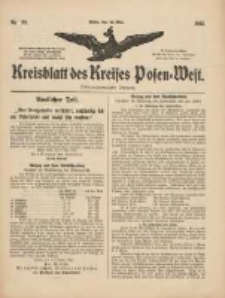 Kreisblatt des Kreises Posen-West 1915.05.13 Jg.27 Nr22