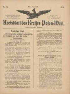 Kreisblatt des Kreises Posen-West 1915.07.01 Jg.27 Nr31