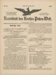 Kreisblatt des Kreises Posen-West 1909.05.27 Jg.21 Nr21