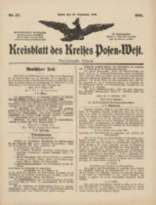 Kreisblatt des Kreises Posen-West 1909.09.16 Jg.21 Nr37