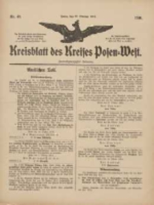 Kreisblatt des Kreises Posen-West 1910.10.27 Jg.22 Nr45