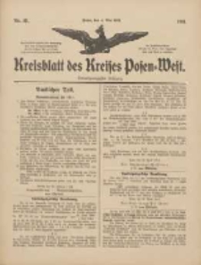Kreisblatt des Kreises Posen-West 1911.05.04 Jg.23 Nr18