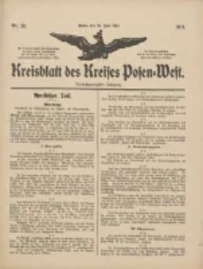 Kreisblatt des Kreises Posen-West 1911.06.23 Jg.22 Nr25