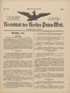 Kreisblatt des Kreises Posen-West 1911.06.23 Jg.22 Nr25