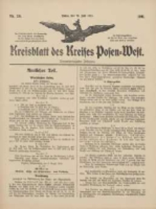 Kreisblatt des Kreises Posen-West 1911.07.20 Jg.23 Nr29