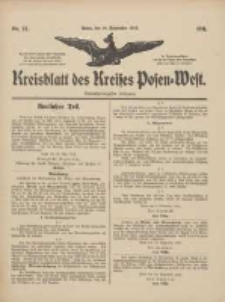 Kreisblatt des Kreises Posen-West 1911.09.14 Jg.23 Nr37