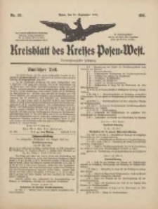 Kreisblatt des Kreises Posen-West 1911.09.21 Jg.23 Nr38