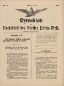 Extrablatt zum Kreisblatt des Kreises Posen-West 1915.07.31 Jg.27 Nr36