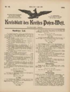 Kreisblatt des Kreises Posen-West 1909.07.01 Jg.21 Nr26