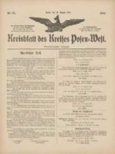 Kreisblatt des Kreises Posen-West 1909.08.26 Jg.21 Nr34