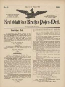 Kreisblatt des Kreises Posen-West 1909.10.21 Jg.21 Nr42