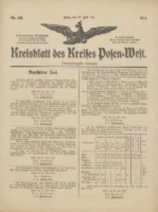 Kreisblatt des Kreises Posen-West 1911.07.27 Jg.23 Nr30