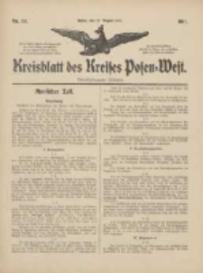 Kreisblatt des Kreises Posen-West 1911.08.17 Jg.23 Nr33