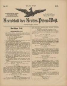 Kreisblatt des Kreises Posen-West 1912.04.18 Jg.24 Nr17