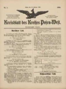 Kreisblatt des Kreises Posen-West 1909.02.18 Jg.21 Nr7