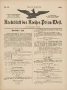 Kreisblatt des Kreises Posen-West 1909.07.15 Jg.21 Nr28