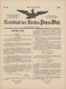 Kreisblatt des Kreises Posen-West 1909.07.29 Jg.21 Nr30