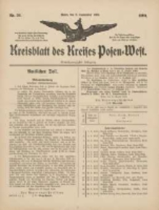 Kreisblatt des Kreises Posen-West 1909.09.09 Jg.21 Nr36
