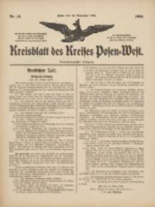 Kreisblatt des Kreises Posen-West 1909.11.18 Jg.21 Nr46