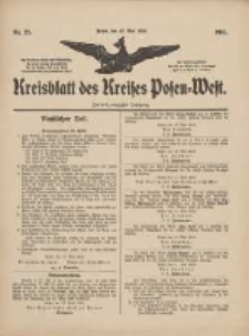 Kreisblatt des Kreises Posen-West 1910.05.19 Jg.22 Nr22