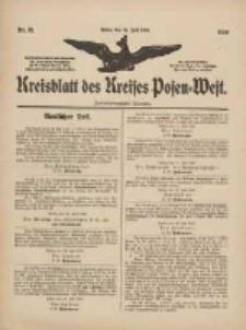 Kreisblatt des Kreises Posen-West 1910.07.21 Jg.22 Nr31