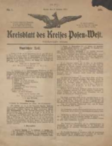 Kreisblatt des Kreises Posen-West 1911.01.05 Jg.23 Nr1