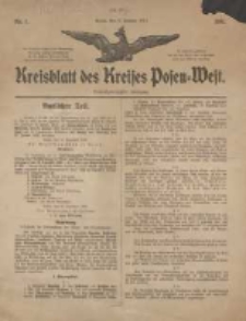 Kreisblatt des Kreises Posen-West 1911.01.05 Jg.23 Nr1