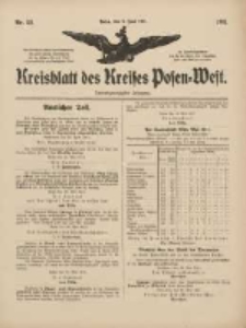 Kreisblatt des Kreises Posen-West 1911.06.02 Jg.22 Nr22
